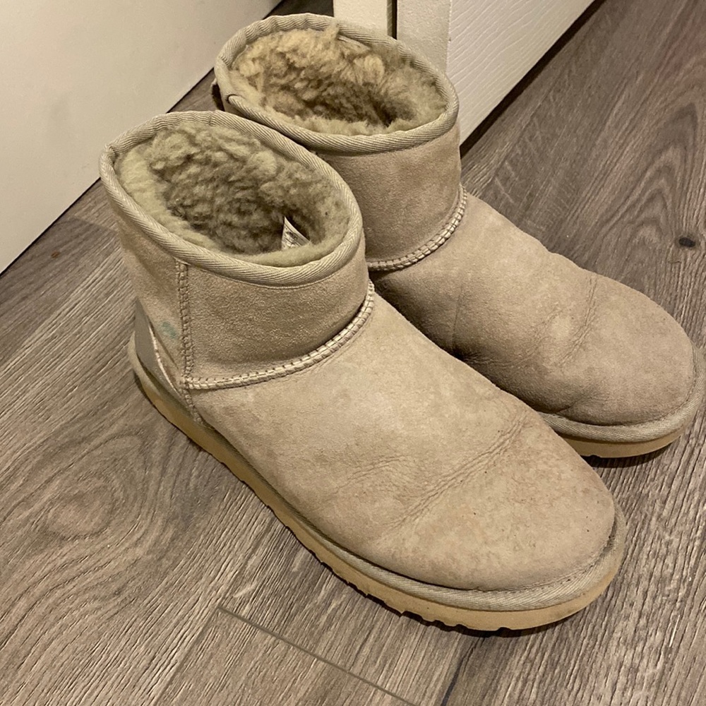 UGG Short Classic Boots in Light Tan/Cream